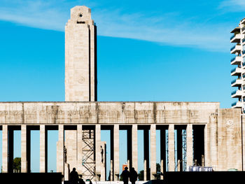 View of historical building against blue sky