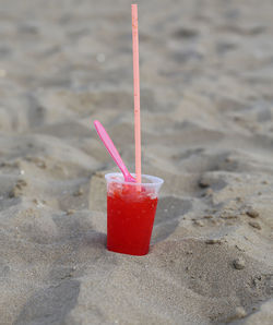 Close-up of drink on glass