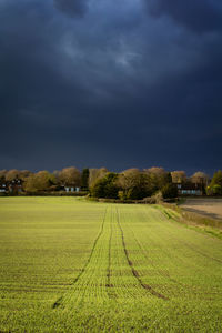 Countryside landscape against the sky