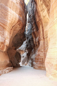 Rock formations in a canyon