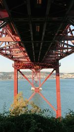 View of bridge over sea