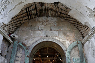 Low angle view of historical building