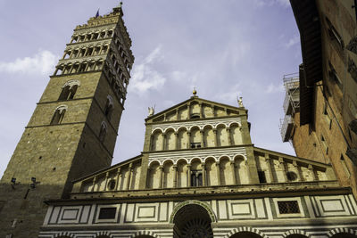 Low angle view of church against sky