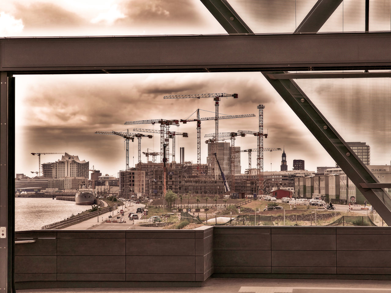 VIEW OF FACTORY AGAINST SKY