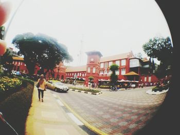 People on city street