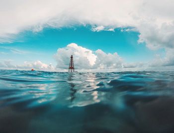 Scenic view of sea against sky