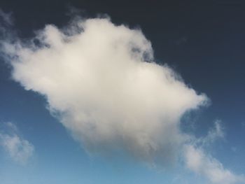 Low angle view of clouds in sky