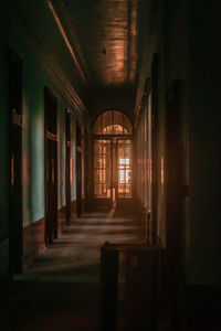 Interior of abandoned building