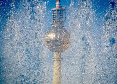 Close-up of wet street during winter