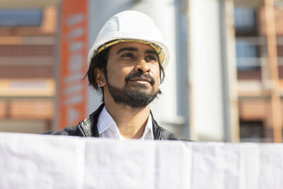 Portrait of man working