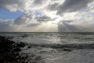 Scenic view of sea against sky