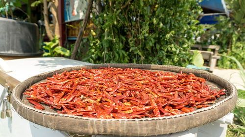 Close-up of food on table at market stall