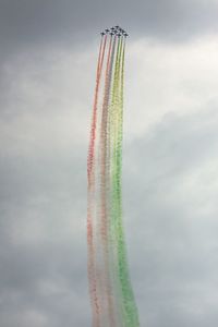 Close up of multi colored wall