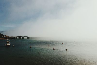 Scenic view of sea against sky