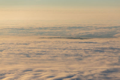 Scenic view of clouds in sky during sunset