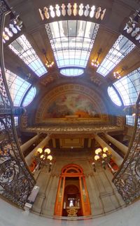 Low angle view of ceiling