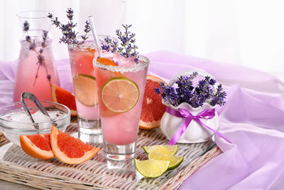 Close-up of food on table