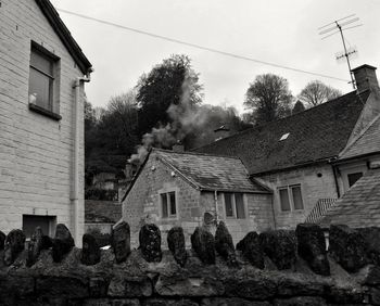 Buildings against sky in city