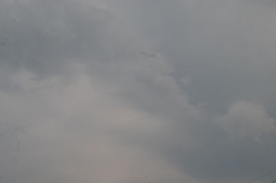 Low angle view of storm clouds in sky