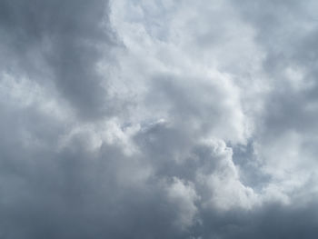 Low angle view of storm clouds in sky