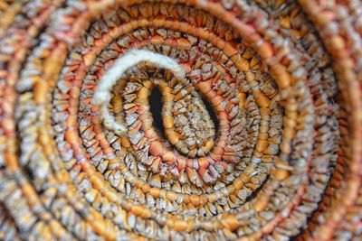 Full frame shot of wicker basket