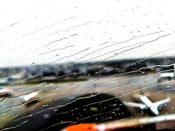 Raindrops on glass window