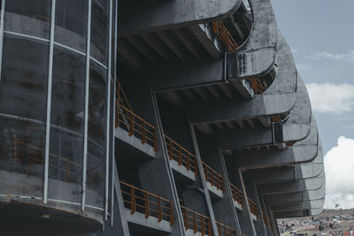 Low angle view of buildings in city