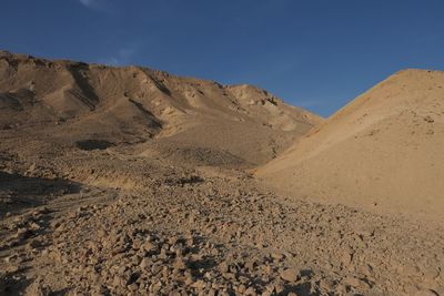 Scenic view of desert against sky