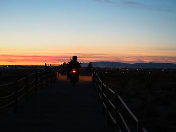 City at sunset