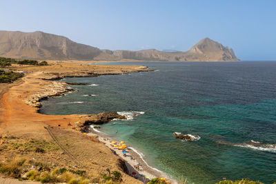 Panoramic photo of the splendid sicilian coast