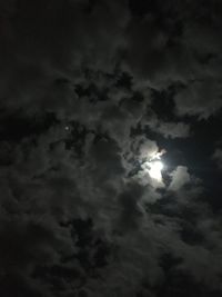 Low angle view of clouds in sky