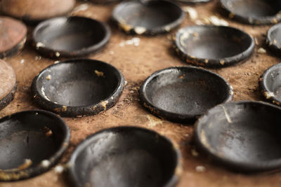 Full frame shot of pipes