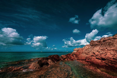 Scenic view of sea against sky