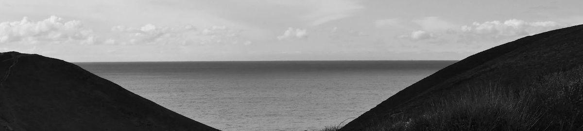 Panoramic view of sea against sky