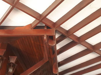 Low angle view of roof of building