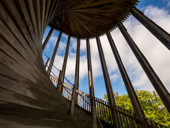 Low angle view of built structure against sky