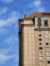 Low angle view of building against sky