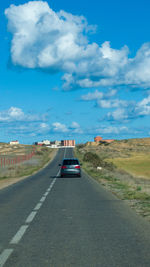 Car on road against sky