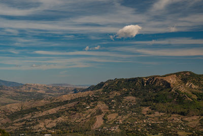 Panoramas along the paths of the aspromonte national park.