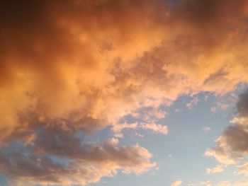 Low angle view of clouds in sky