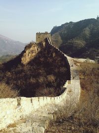 View of fort against the sky