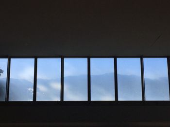 Close-up of window against sky