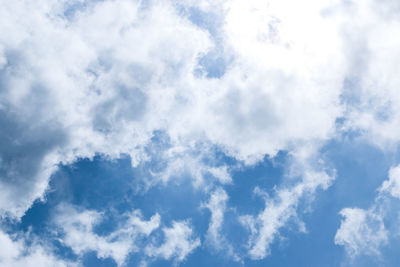 Low angle view of cloudy sky