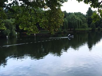 Scenic view of calm lake