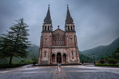 Low angle view of cathedral against sky