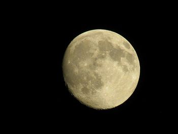 Low angle view of moon in sky