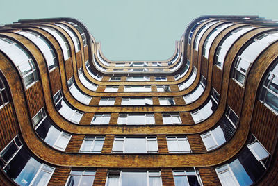 Low angle view of building against clear sky