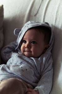 Portrait of cute baby girl