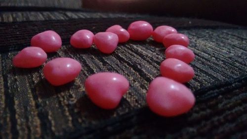 Close-up of eggs on table