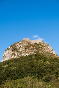 Castle montsegur, cathar country, ariege, occitanie, france